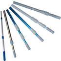 1.1mm thick 2 x 120 cm Telescopic ribbed pole