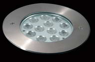 single color with plastic sleeve recessed underwater light 6X1W