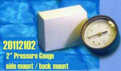 Side mount pressure gauge for pools