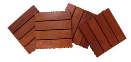 Kempas wood deck