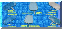 Swimming pool leaf skimmers